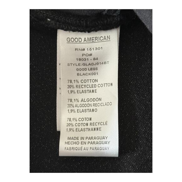 Good American GLADJ014BT Good Legs Skinny jeans black size 28 - Picture 6 of 6